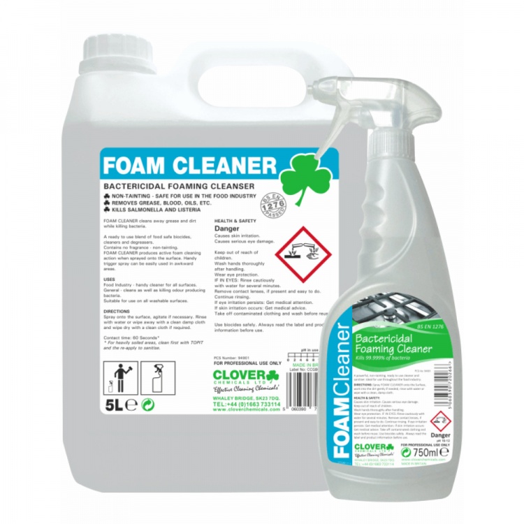 Clover Chemicals Foam Cleaner - Bactericidal Foaming Cleaner  (219)